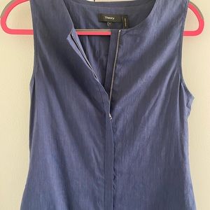 Linen Theory Dress / Zip-Up Vest